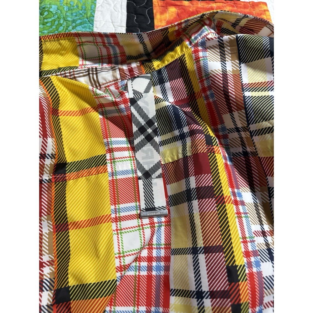 Khrisjoy Plaid Patchwork Yellow Jacket Lightweigh… - image 7